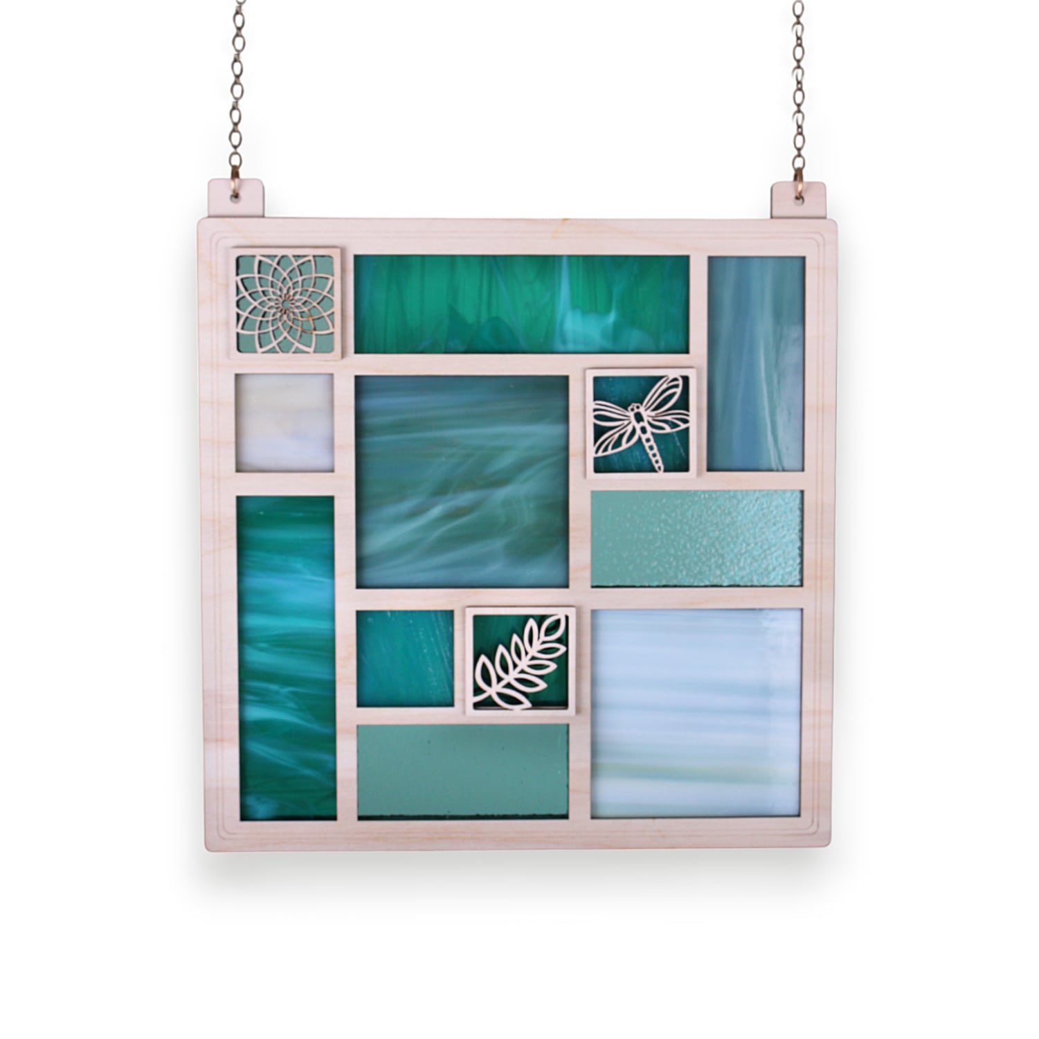 QUILT PANEL 11.5" - variegated seafoam *ONE-OF-A-KIND*