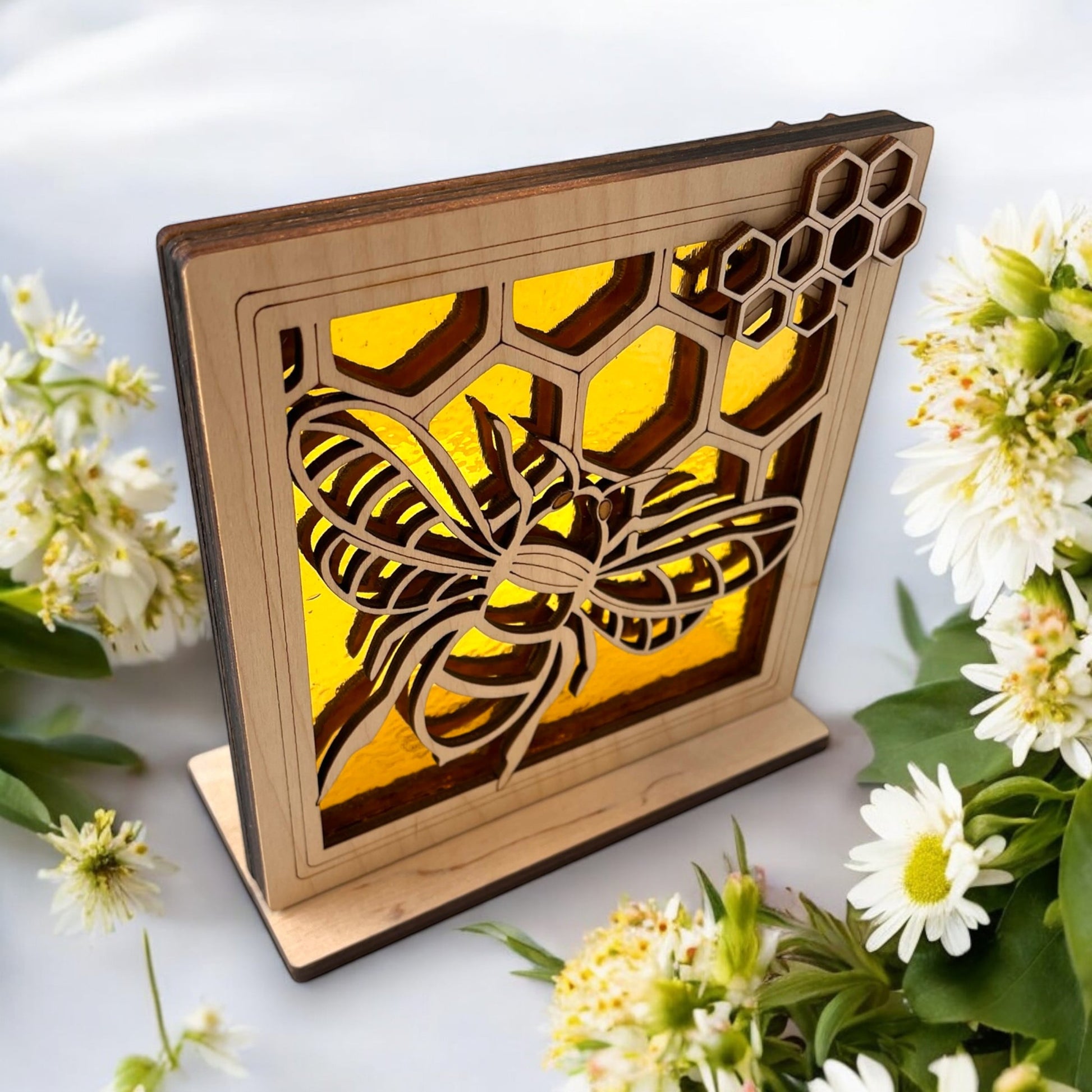 BEE - Freestanding 6" Suncatcher