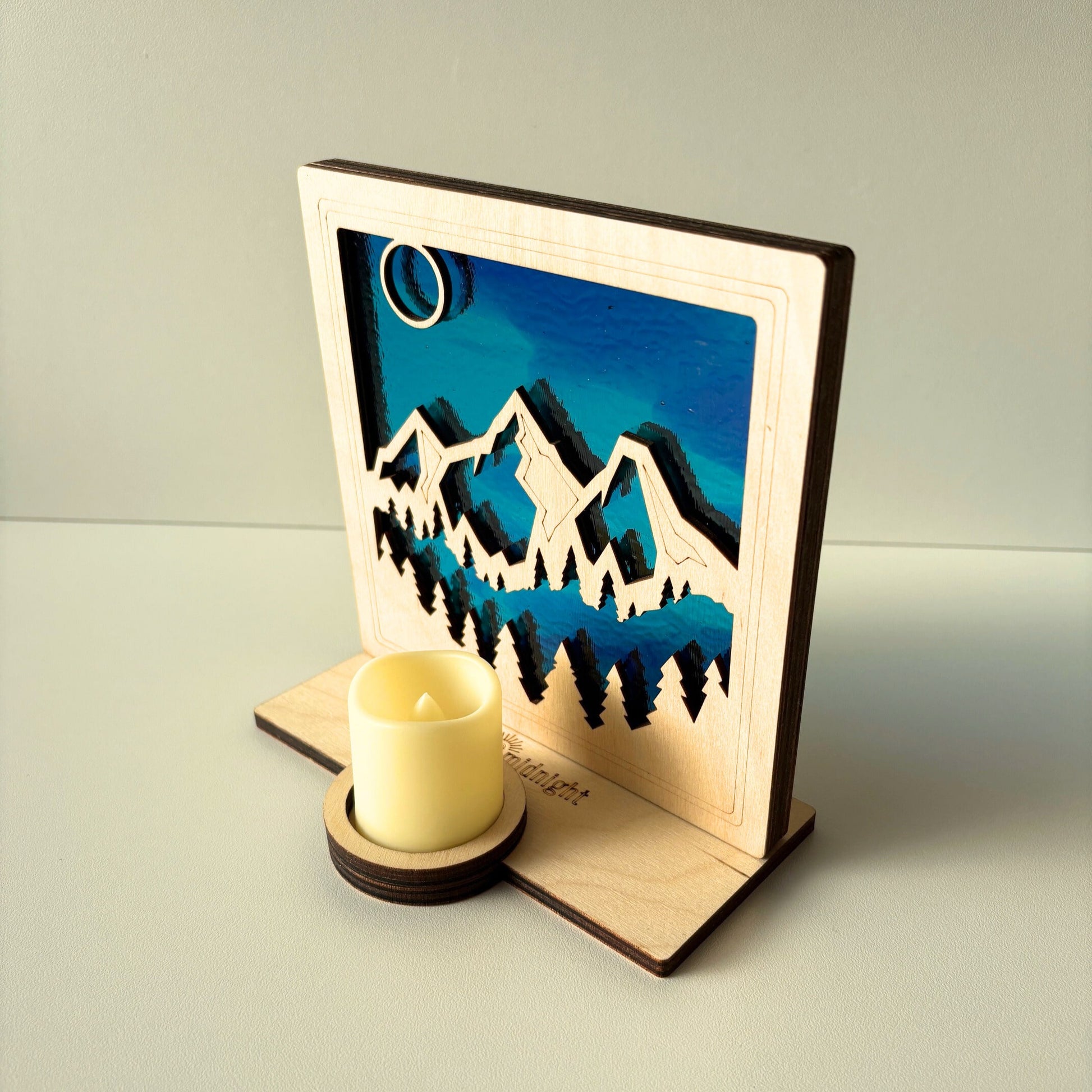 MOUNTAIN - Freestanding 6" Suncatcher