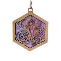 TEA ROSE SUNCATCHER