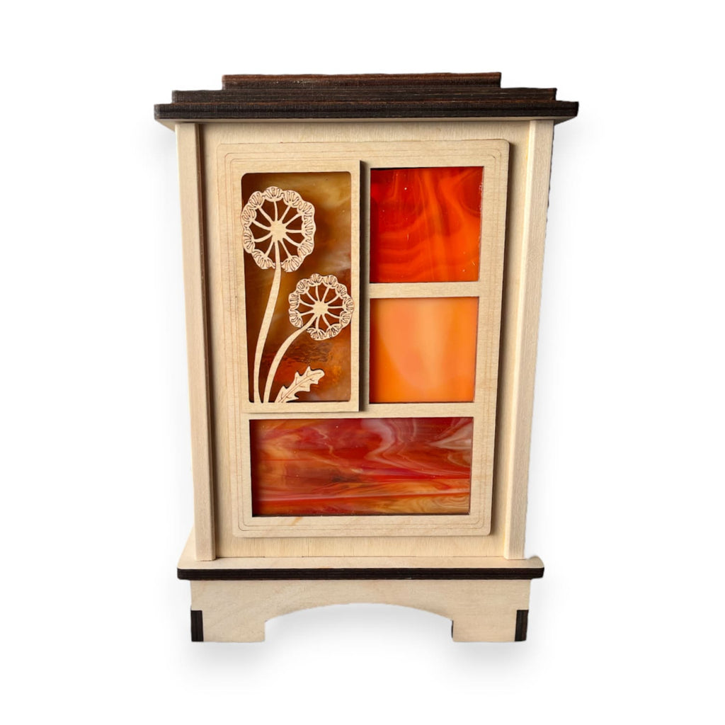 LAMP | Quilted Glass Lantern 10" (can be customized)