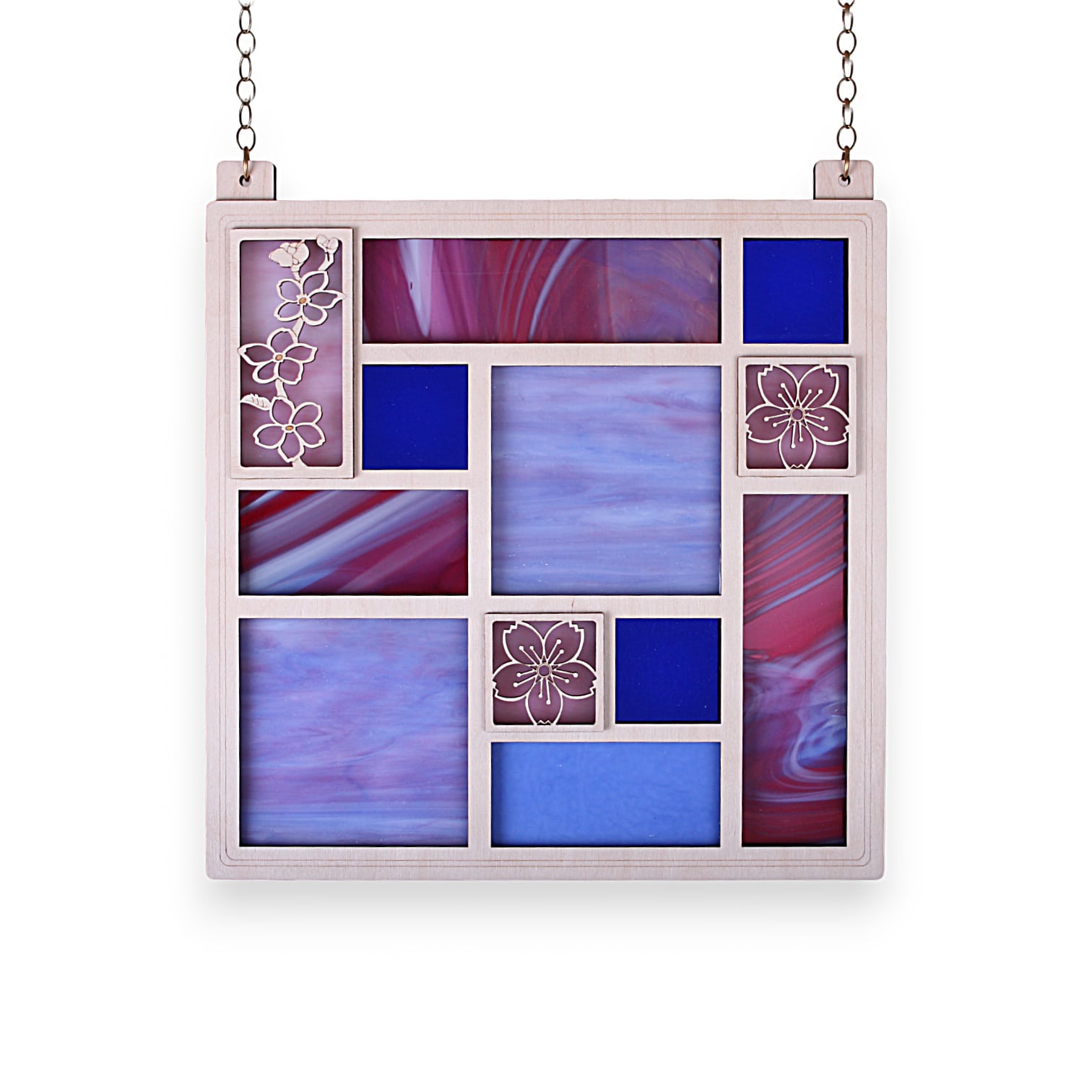 QUILT PANEL 11.5" - pinks & lavenders  *ONE-OF-A-KIND*