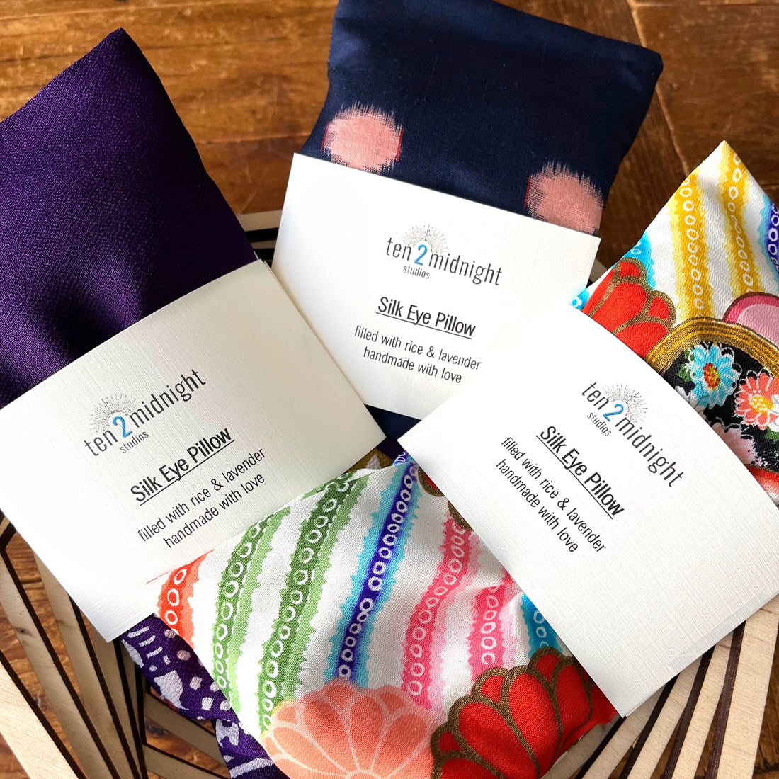 Lavender & Rice Silk Eye Pillow - LIMITED QUANTITIES