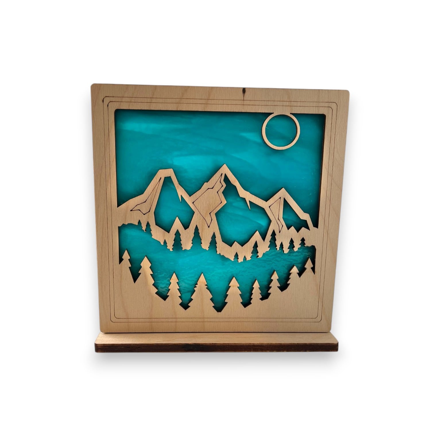 MOUNTAIN - Freestanding 6" Suncatcher