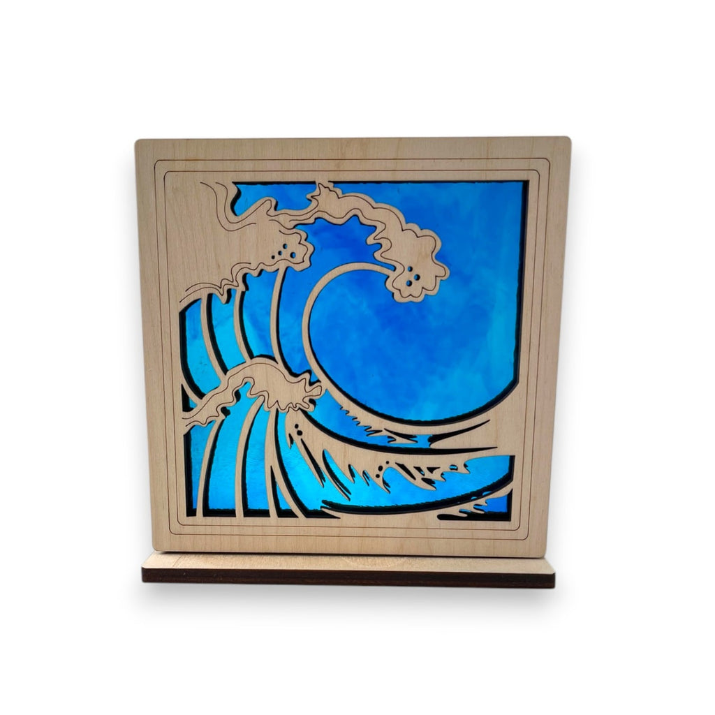 WAVE - Freestanding 6" Suncatcher