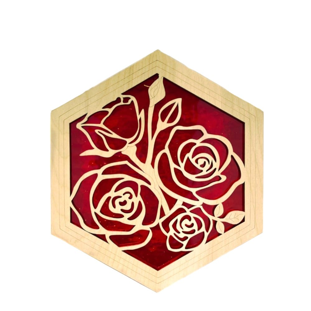 GRAND TEA ROSE SUNCATCHER