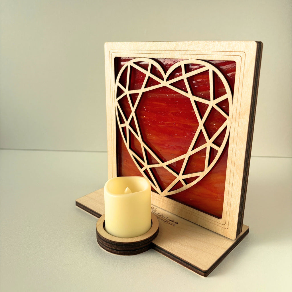 HEART - Freestanding 6" Suncatcher