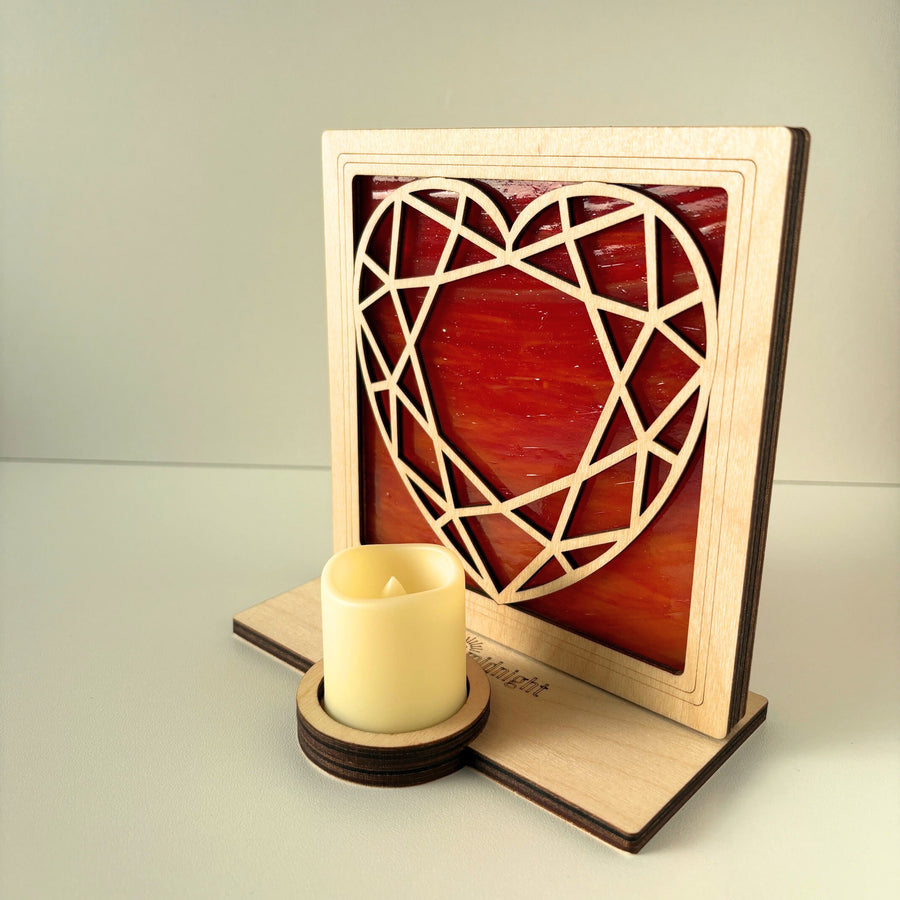 HEART - Free-Standing Standard Size Suncatcher