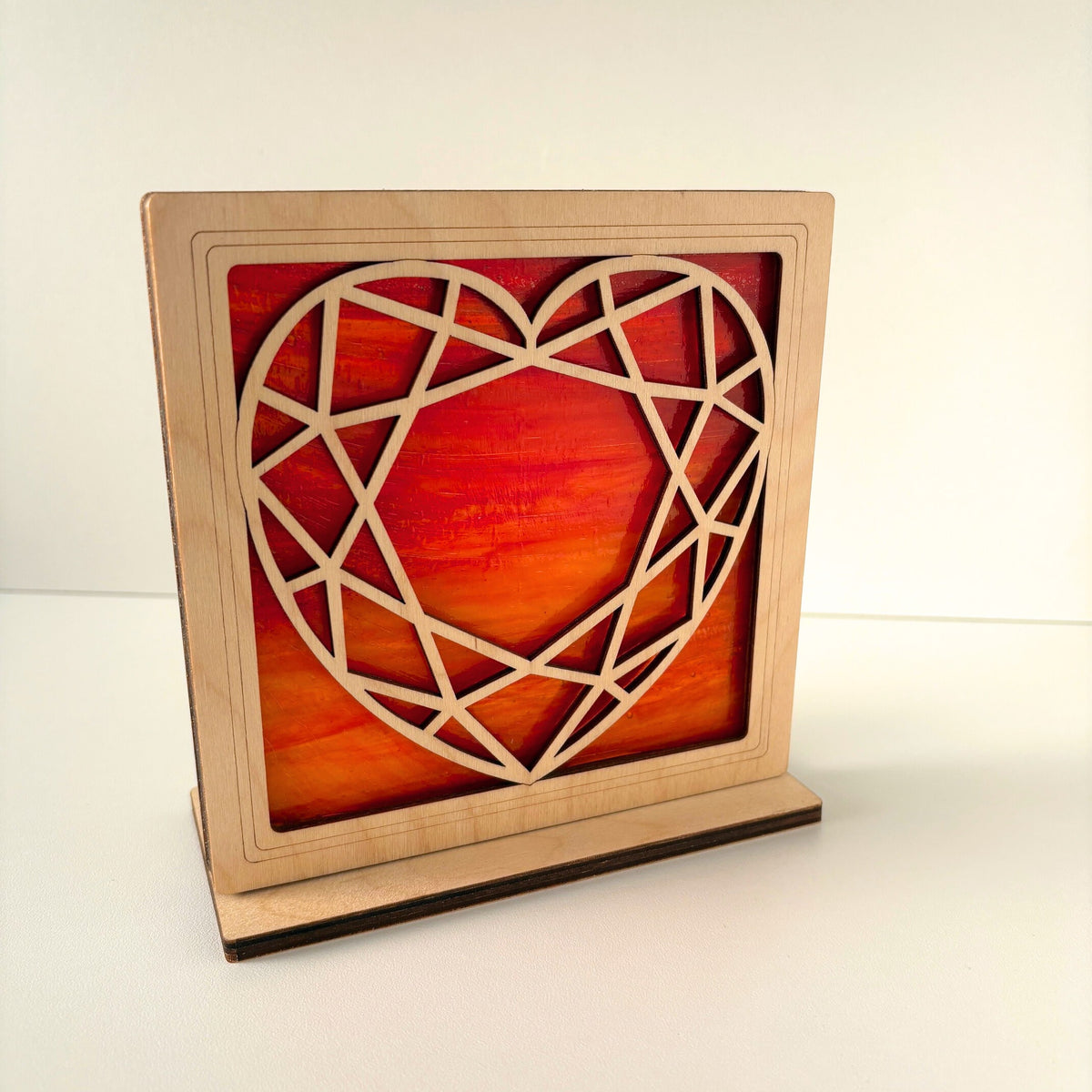 HEART - Freestanding 6" Suncatcher