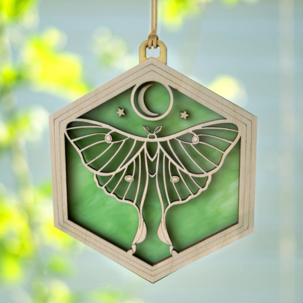LUNA MOTH SUNCATCHER - 6"