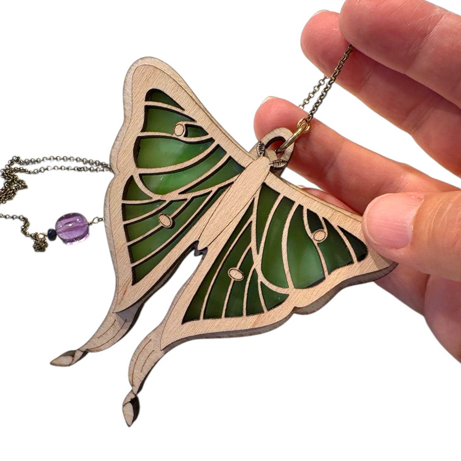 LUNA MOTH STRAND ORNAMENT