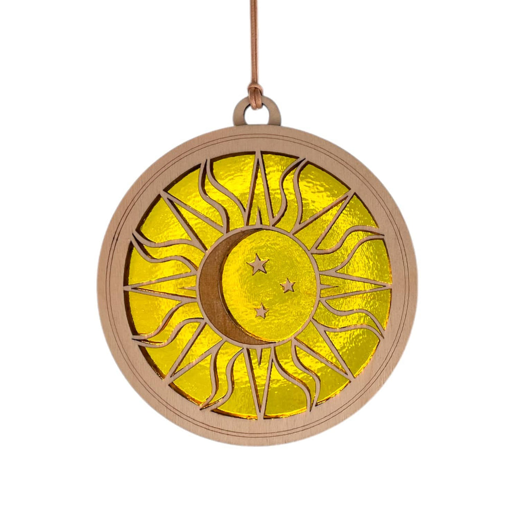 SUN & MOON CELESTIAL SUNCATCHER - 6"