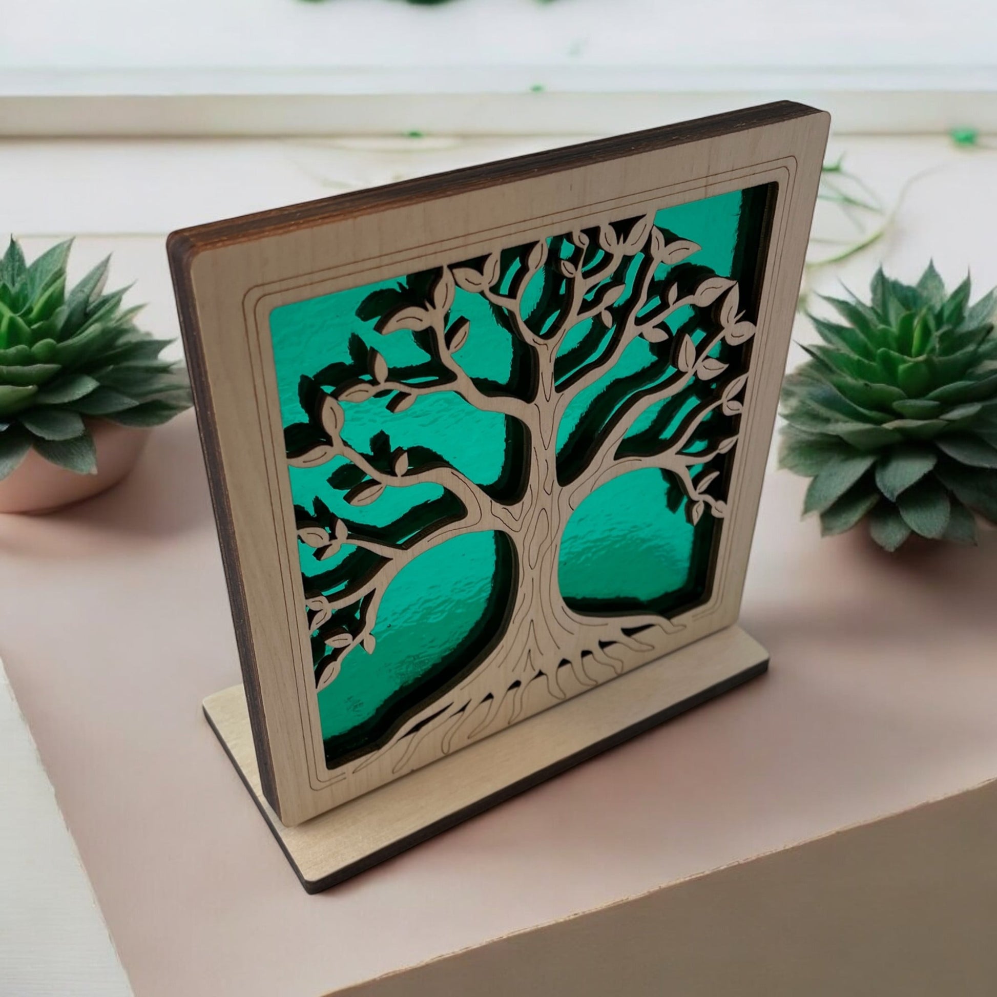 TREE OF LIFE - Freestanding 6" Suncatcher