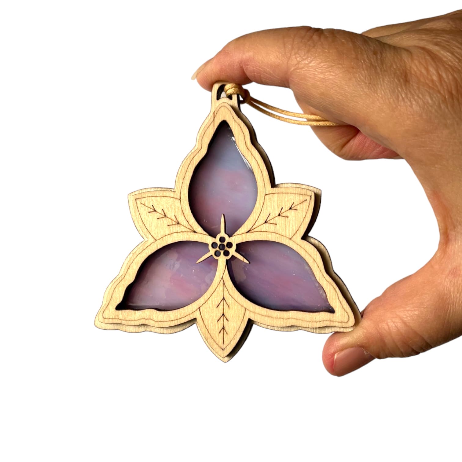 TRILLIUM SUNCATCHER ORNAMENT - 3.5"