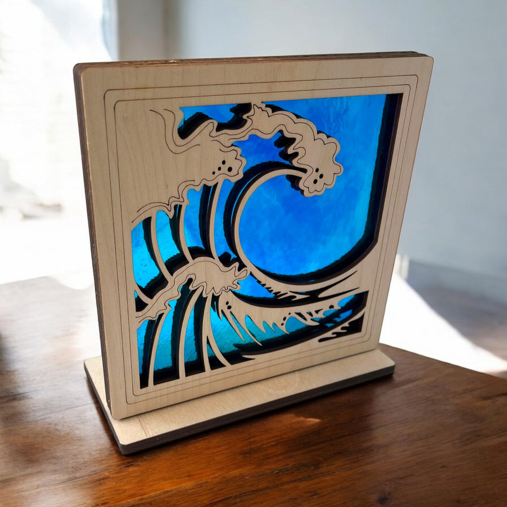 WAVE - Freestanding 6" Suncatcher