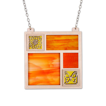 Small Quilt Panel - Orange (statement collection)