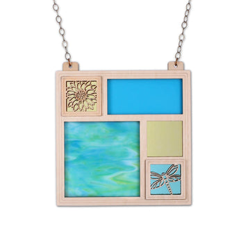 Small Quilt Panel - Turquoise (statement collection)