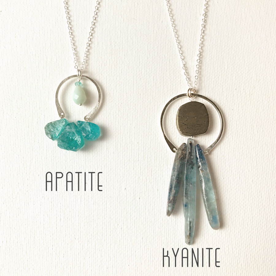 Gemstone Fringe Necklaces